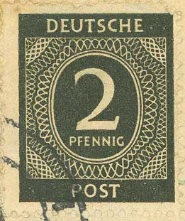 German stamp from one of the envelopes