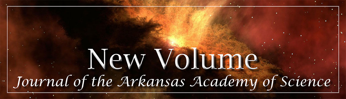 New Volume: Journal of the Arkansas Academy of Science