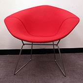 Red bowl chair